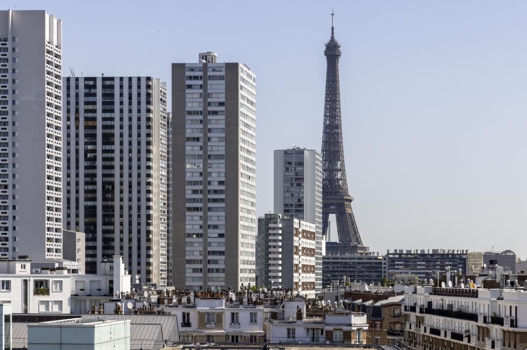 Quinzerie - Chambre Vue Tour Eiffel Bleue